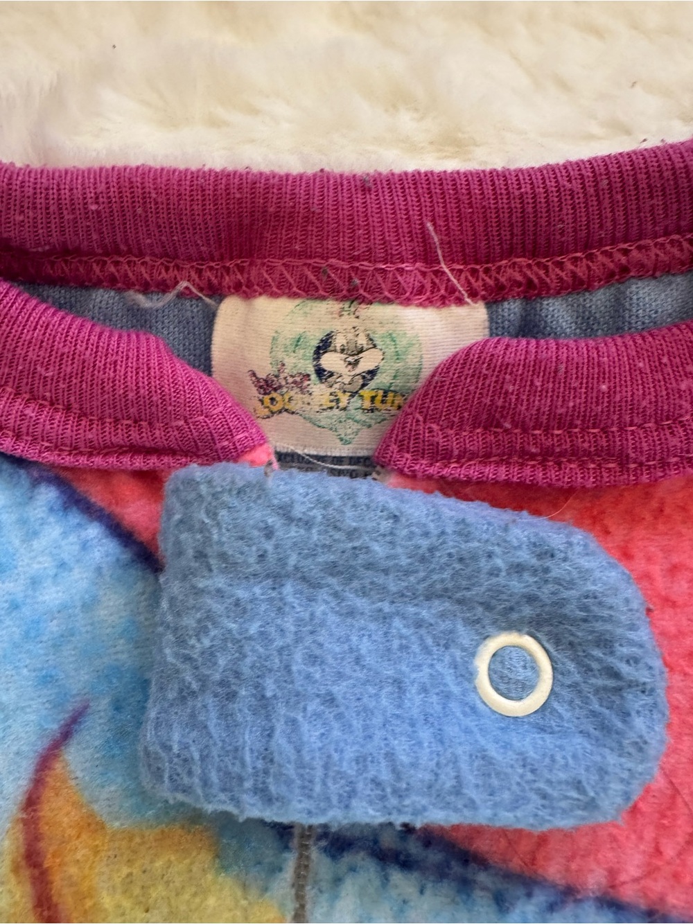 VTG 1996 Looney Tunes Tweety Bird Footed Sleeper Kids Size 3t - Picture 2 of 6